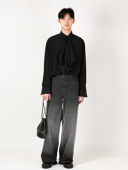 LAD MUSICIAN����å� �ߥ塼�������/DECHINE FRILL SHIRT/BLACK