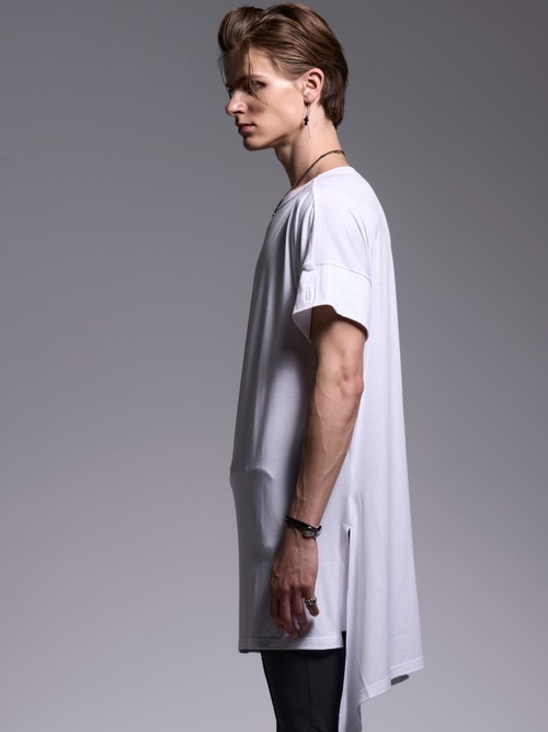 (ͽ���ʡ�3��4������ͽ��/kiryuyrik������奦����奦/BEATENJIKU Boat Neck Flare-T/White