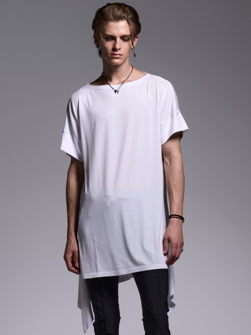 (ͽ���ʡ�3��4������ͽ��/kiryuyrik������奦����奦/BEATENJIKU Boat Neck Flare-T/White