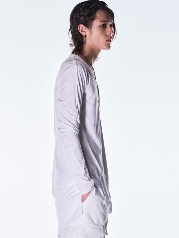 (ͽ���ʡ�8��9������ͽ��/kiryuyrik������奦����奦/BEATENJIKU Henry Neck T-Shirt/White