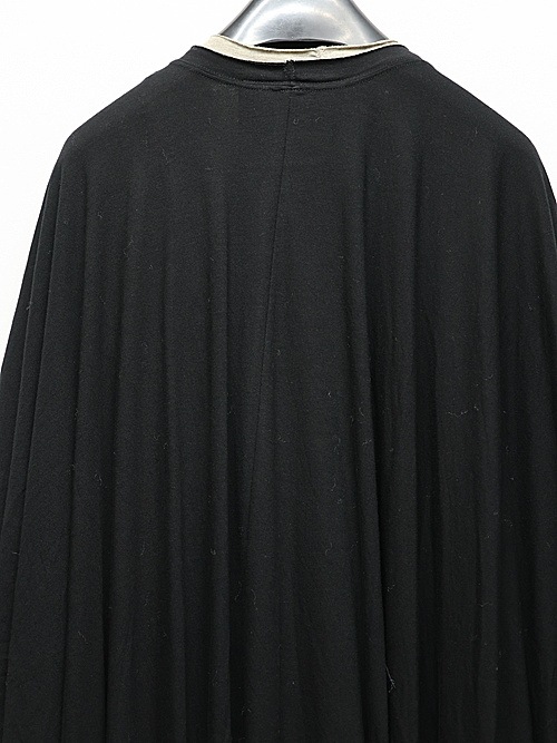�㴰���nude:masahiko maruyama ���̡���:�ޥ��ҥ��ޥ���/40/- Cotton/Wool Jersey LAYERED PONCHO (2pcs SET)/Black-Beige