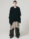 �㴰���nude:masahiko maruyama ���̡���:�ޥ��ҥ��ޥ���/40/- Cotton/Wool Jersey LAYERED PONCHO (2pcs SET)/Black-Beige