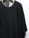 �㴰���nude:masahiko maruyama ���̡���:�ޥ��ҥ��ޥ���/40/- Cotton/Wool Jersey LAYERED PONCHO (2pcs SET)/Black-Beige