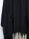 �㴰���nude:masahiko maruyama ���̡���:�ޥ��ҥ��ޥ���/40/- Cotton/Wool Jersey LAYERED PONCHO (2pcs SET)/Black-Beige