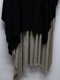 �㴰���nude:masahiko maruyama ���̡���:�ޥ��ҥ��ޥ���/40/- Cotton/Wool Jersey LAYERED PONCHO (2pcs SET)/Black-Beige
