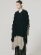 �㴰���nude:masahiko maruyama ���̡���:�ޥ��ҥ��ޥ���/40/- Cotton/Wool Jersey LAYERED PONCHO (2pcs SET)/Black-Beige