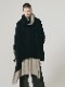 �㴰���nude:masahiko maruyama ���̡���:�ޥ��ҥ��ޥ���/40/- Cotton/Wool Jersey LAYERED PONCHO (2pcs SET)/Black-Beige