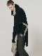 �㴰���nude:masahiko maruyama ���̡���:�ޥ��ҥ��ޥ���/40/- Cotton/Wool Jersey LAYERED PONCHO (2pcs SET)/Black-Beige