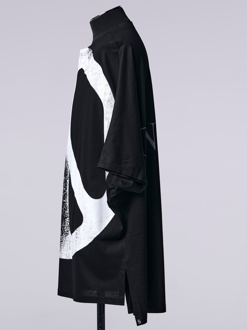 �㴰���THE ONENESS�������ͥ�/Eco Rayon & Organic Cotton Jersey Dolman Boat-Nack/Black