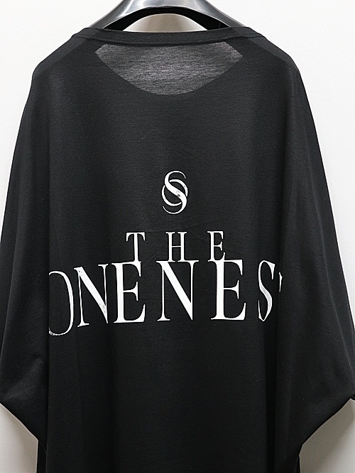 �㴰���THE ONENESS�������ͥ�/Eco Rayon & Organic Cotton Jersey Dolman Boat-Nack/Black