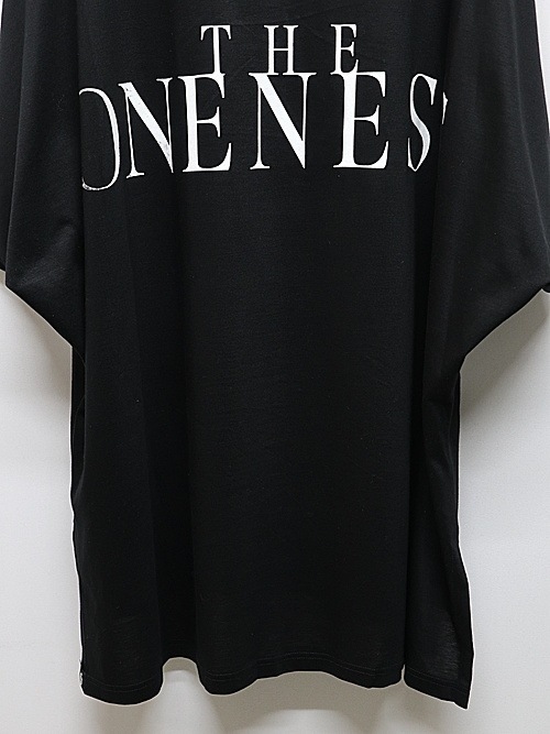 �㴰���THE ONENESS�������ͥ�/Eco Rayon & Organic Cotton Jersey Dolman Boat-Nack/Black