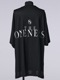 �㴰���THE ONENESS�������ͥ�/Eco Rayon & Organic Cotton Jersey Dolman Boat-Nack/Black