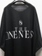 �㴰���THE ONENESS�������ͥ�/Eco Rayon & Organic Cotton Jersey Dolman Boat-Nack/Black