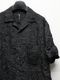�㴰���Ground Y�����饦��ɥ磻/PE SPUNLAWN OPEN COLLAR BACK GATHER SHIRT/BLACK