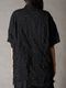 �㴰���Ground Y�����饦��ɥ磻/PE SPUNLAWN OPEN COLLAR BACK GATHER SHIRT/BLACK