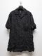 �㴰���Ground Y�����饦��ɥ磻/PE SPUNLAWN OPEN COLLAR BACK GATHER SHIRT/BLACK