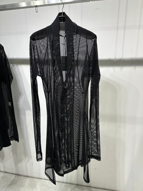 (ͽ���ʡ�7��8������ͽ��/kiryuyrik������奦����奦/Mesh Dolman Sleeve Cardigan/Black