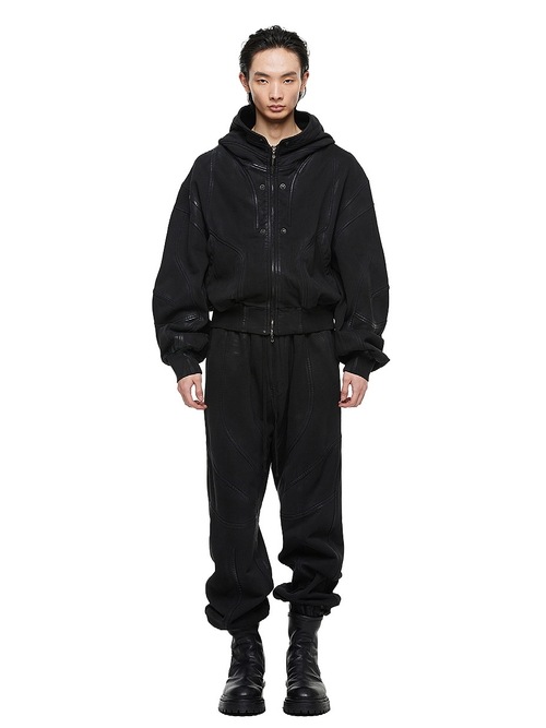 (ͽ����)8��9������ͽ��/JULIUS����ꥦ��/COTTON SWEAT CUT & SEWN3/BLACK