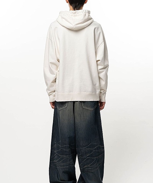 Maison MIHARA YASUHIRO���᥾�� �ߥϥ�䥹�ҥ�/French Terry DON'T TAG ME. SWEAT HOODIE/WHITE