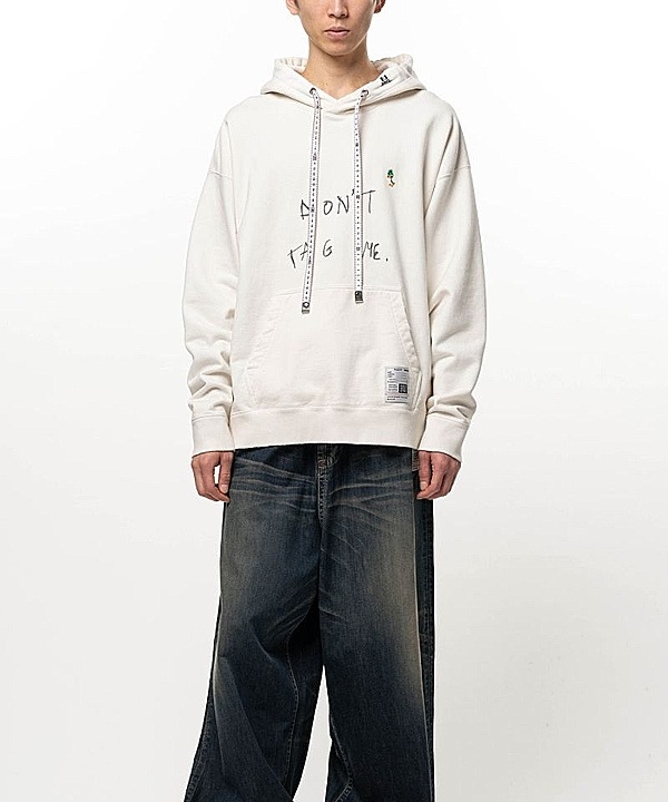 Maison MIHARA YASUHIRO���᥾�� �ߥϥ�䥹�ҥ�/French Terry DON'T TAG ME. SWEAT HOODIE/WHITE