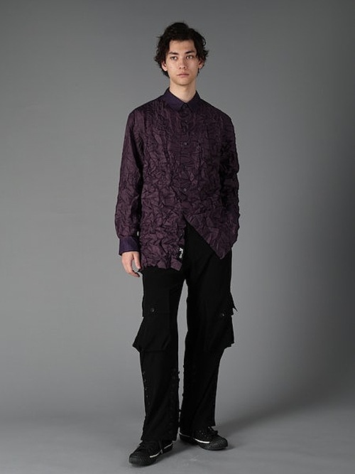 Ground Y�����饦��ɥ磻/PE TAFTA A STANDARD LONG SLEEVED SHIRT/PURPLE
