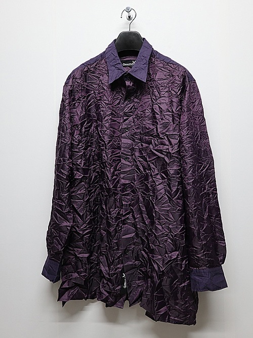 Ground Y�����饦��ɥ磻/PE TAFTA A STANDARD LONG SLEEVED SHIRT/PURPLE