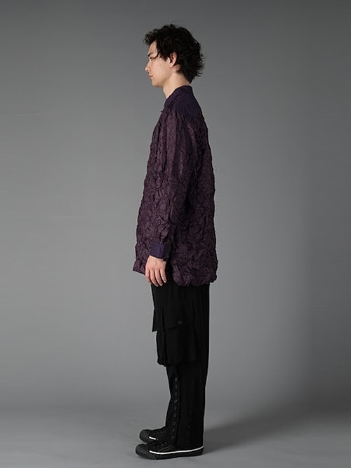 Ground Y�����饦��ɥ磻/PE TAFTA A STANDARD LONG SLEEVED SHIRT/PURPLE