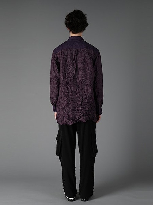 Ground Y�����饦��ɥ磻/PE TAFTA A STANDARD LONG SLEEVED SHIRT/PURPLE