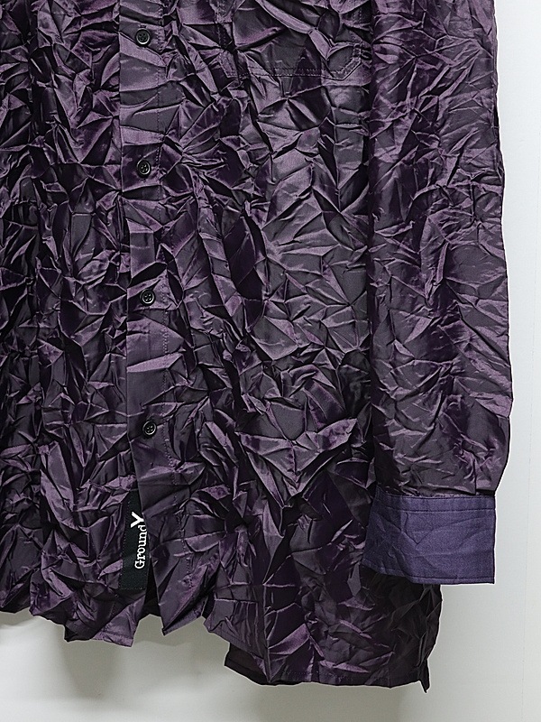 Ground Y�����饦��ɥ磻/PE TAFTA A STANDARD LONG SLEEVED SHIRT/PURPLE
