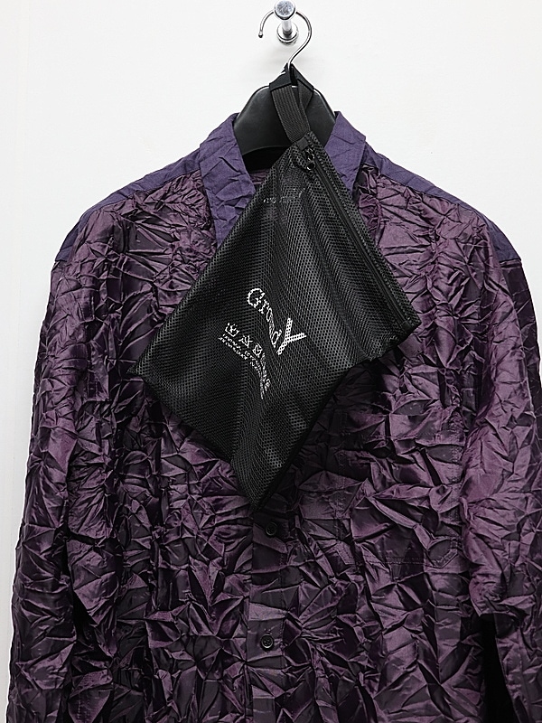 Ground Y�����饦��ɥ磻/PE TAFTA A STANDARD LONG SLEEVED SHIRT/PURPLE