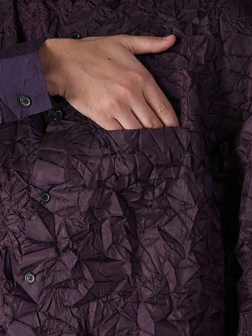 Ground Y�����饦��ɥ磻/PE TAFTA A STANDARD LONG SLEEVED SHIRT/PURPLE