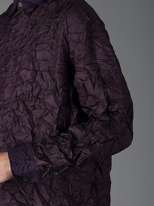 Ground Y�����饦��ɥ磻/PE TAFTA A STANDARD LONG SLEEVED SHIRT/PURPLE