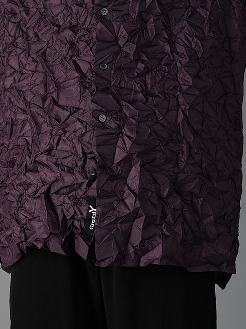 Ground Y�����饦��ɥ磻/PE TAFTA A STANDARD LONG SLEEVED SHIRT/PURPLE
