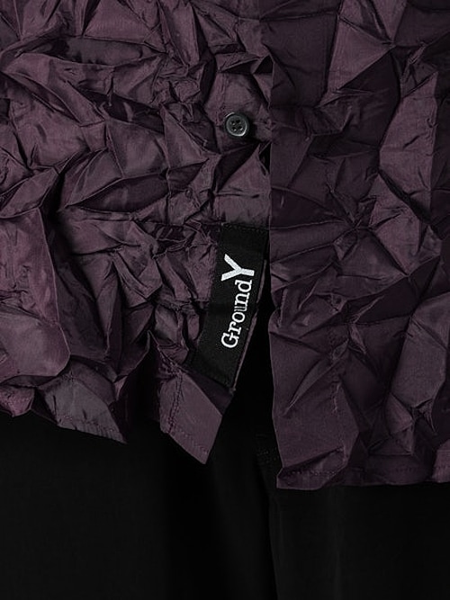 Ground Y�����饦��ɥ磻/PE TAFTA A STANDARD LONG SLEEVED SHIRT/PURPLE