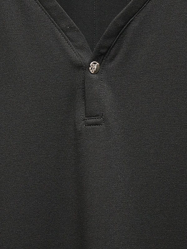 kiryuyrik������奦����奦/BEATENJIKU Henry Neck T-Shirt/Black