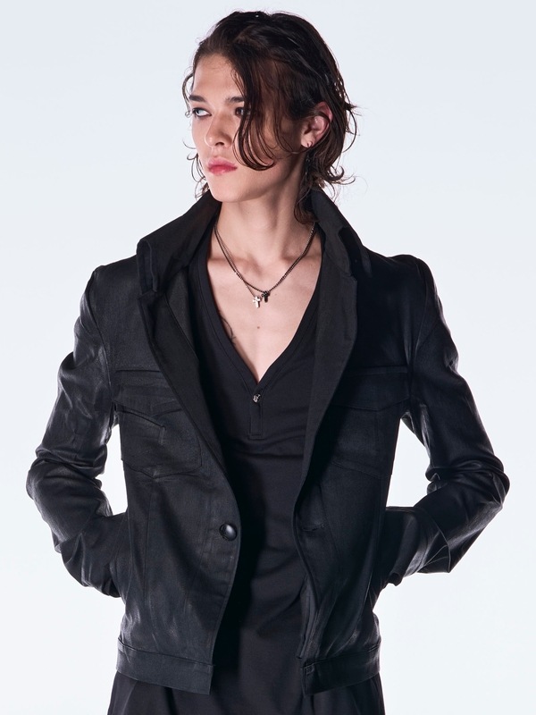 (ͽ���ʡ�8��9������ͽ��/kiryuyrik������奦����奦/BEATENJIKU Henry Neck T-Shirt/Black