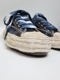 �㴰���Maison MIHARA YASUHIRO�� PETERSON 23-original sole washed denim low-top sneakers/BLUE