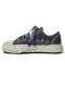 �㴰���Maison MIHARA YASUHIRO�� PETERSON 23-original sole washed denim low-top sneakers/BLUE