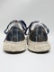 �㴰���Maison MIHARA YASUHIRO�� PETERSON 23-original sole washed denim low-top sneakers/BLUE
