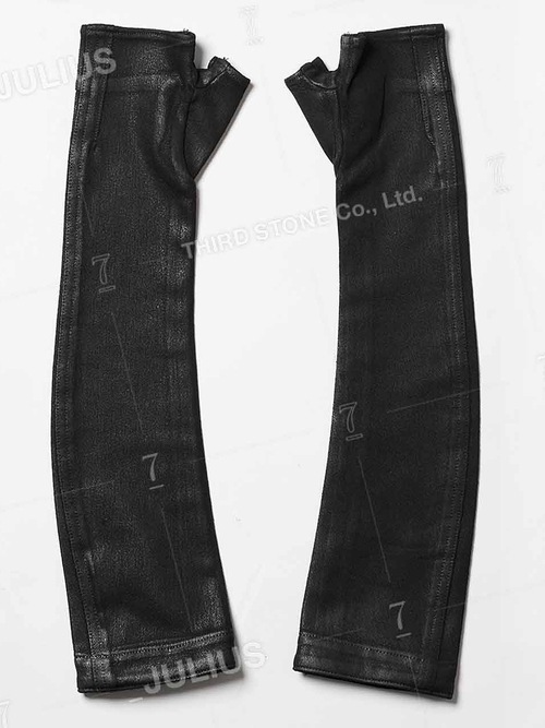 (ͽ)89ͽ/JULIUSꥦ/COTTON KNIT DENIM ACCESSORY3/BLACK