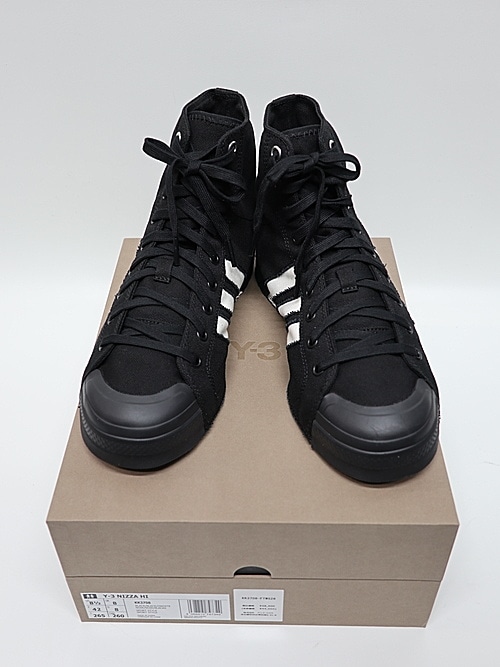 Y-3���磻���꡼/Y-3 NIZZA HI/BLACK/BLACK/OWHITE