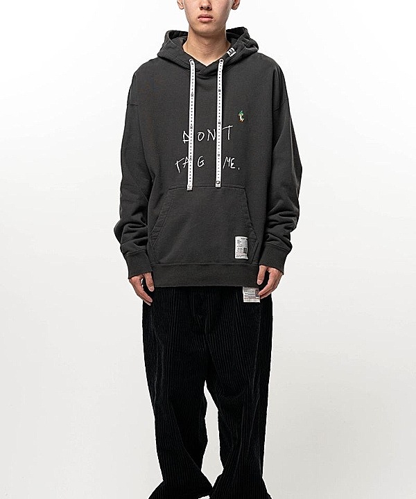 Maison MIHARA YASUHIRO���᥾�� �ߥϥ�䥹�ҥ�/French Terry DON'T TAG ME. SWEAT HOODIE/BLACK