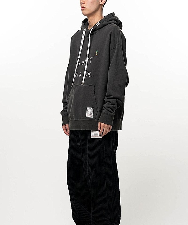Maison MIHARA YASUHIRO���᥾�� �ߥϥ�䥹�ҥ�/French Terry DON'T TAG ME. SWEAT HOODIE/BLACK