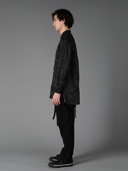 Ground Y�����饦��ɥ磻/PE TAFTA BK X BK STANDARD LONG SLEEVED SHIRT/BLACK