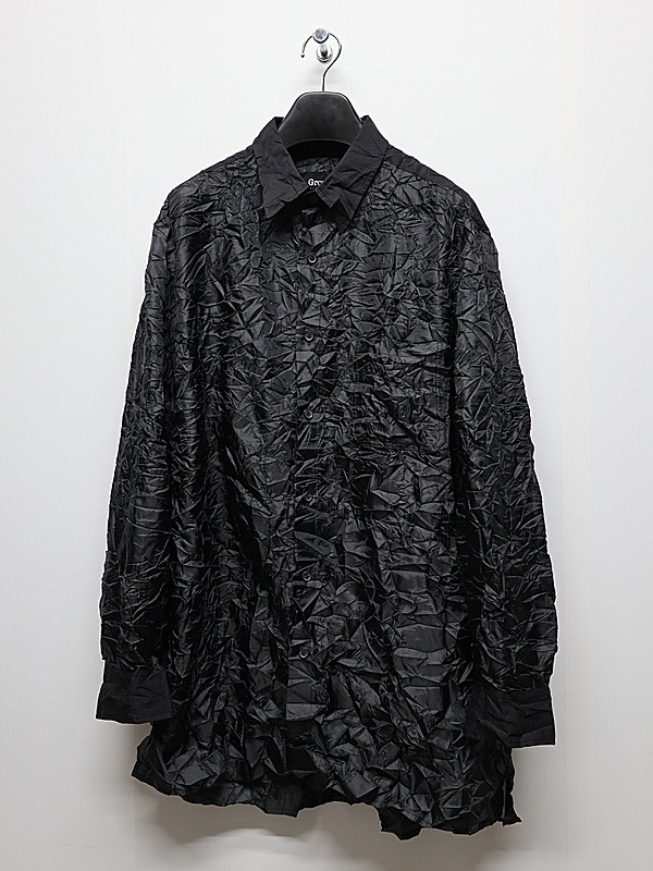 Ground Y�����饦��ɥ磻/PE TAFTA BK X BK STANDARD LONG SLEEVED SHIRT/BLACK