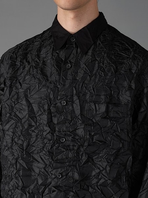 Ground Y�����饦��ɥ磻/PE TAFTA BK X BK STANDARD LONG SLEEVED SHIRT/BLACK