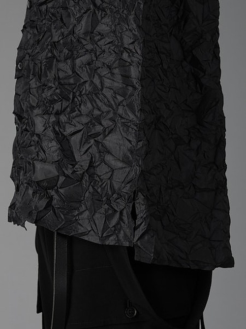 Ground Y�����饦��ɥ磻/PE TAFTA BK X BK STANDARD LONG SLEEVED SHIRT/BLACK