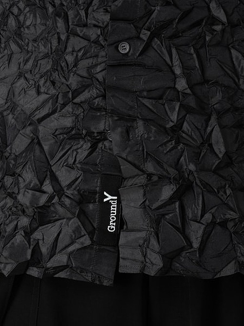Ground Y�����饦��ɥ磻/PE TAFTA BK X BK STANDARD LONG SLEEVED SHIRT/BLACK