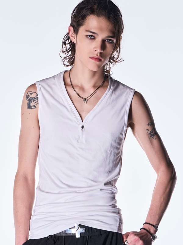 (ͽ���ʡ�8��9������ͽ��/kiryuyrik������奦����奦/BEATENJIKU Henry Tank Top/White