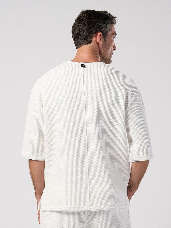 (ͽ���ʡ�4��5������ͽ��/wjk�����֥른��������/textured knit key-neck H/S/white